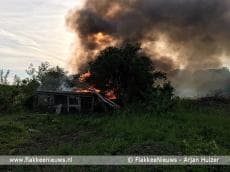 Asbest vrijgekomen bij schuurbrand Dirksland