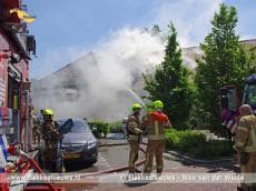 Brand in het dak van de Dillenburg