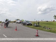 Traumaheli vliegt voor ongeval met fietser