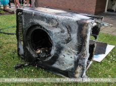 Wasmachine brand snel onder controle