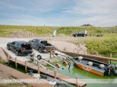 Feestelijke opening vernieuwde trailerhelling Galathese Haven