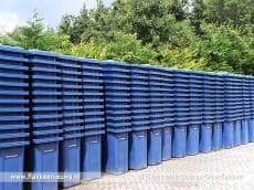 Blauwe papiercontainers voor heel Goeree-Overflakkee