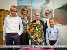 Mevrouw De Klerk-Vink ontvangt Koninklijke onderscheiding