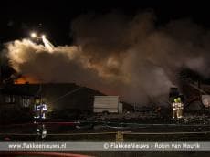 Grote brand in schuur Melissant