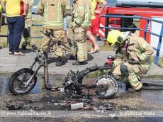 Brandweer rukt uit voor elektrische scooter