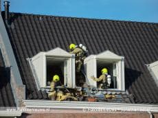 Brandweer rukt uit voor brand op zolder in Sommelsdijk