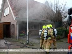 Woningbrand in Herkingen