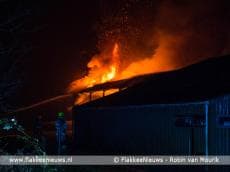 Caravans uitgebrand en zwaar beschadigd in Middelharnis