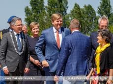 Koning Willem-Alexander bezoekt Windpark Krammer