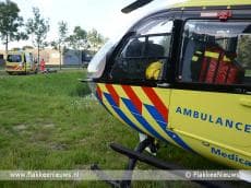 Tractor rijdt door na ongeval en traumaheli vliegt voor hoofdletsel