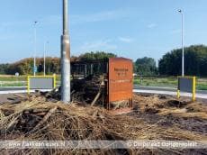 Insectenhotel uitgebrand bij Ooltgensplaat