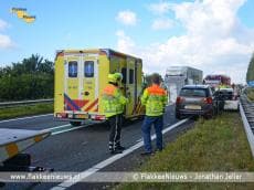 Ongeval met vijf voertuigen op N59