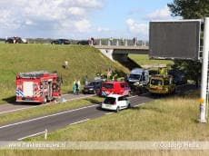 N57 nabij Goedereede afgesloten door ongeval