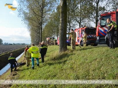 Hulpdiensten treffen geen slachtoffer aan bij ongeval