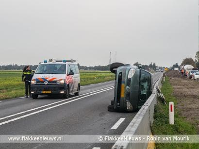 Ongeval tussen Middelharnis en Nieuwe-Tonge