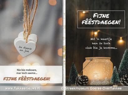 Kerstkaarten in het Flakkees verkrijgbaar