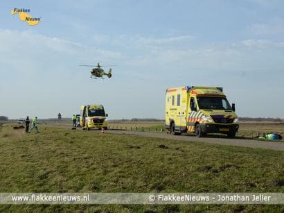 Gewonden bij aanrijding tussen motorrijder en fietser