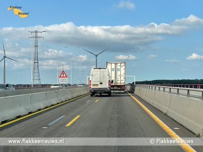 Vanaf 4 oktober bredere linkerrijstroken op Haringvlietbrug