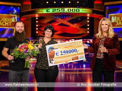Annemieke uit Middelharnis wint 259.000 euro bij tv-show Miljoenenjacht