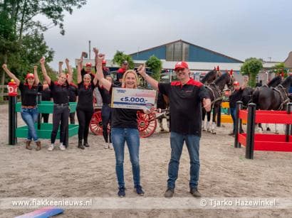 5.000 euro voor Stichting Vierspan Zuid-Holland in Ouddorp