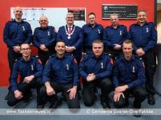 Negen brandweermannen ontvangen Koninklijke onderscheiding