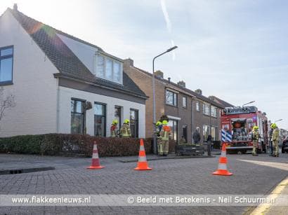 Brandweer rukt uit voor gaslekkage
