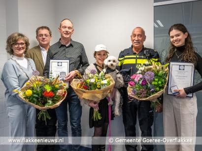 Twee helden onderscheiden voor redden drenkeling