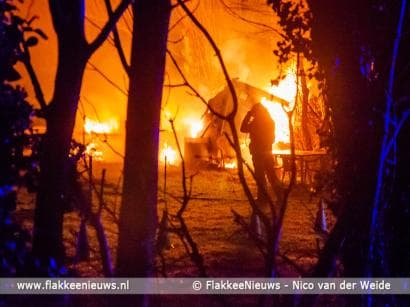 Brand bij hondenschool in Sommelsdijk