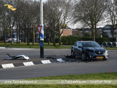Veel schade bij ongeval Oude-Tonge