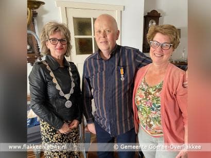 Koninklijke onderscheiding voor raadslid Johan de Vos