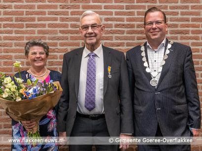 Uitreiking Koninklijke onderscheiding aan de heer Cees Grinwis uit Ouddorp