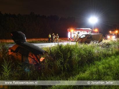 Ongeval N59 met bestelbus en personenauto