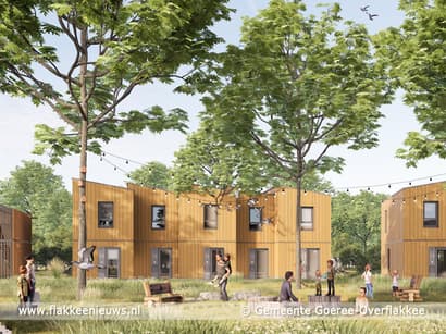 Bouw flexwoningen voor vluchtelingen, nieuwe tijdelijke buurt