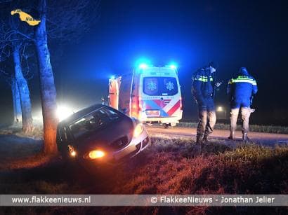 Gewonde door ongeval Oudelandsedijk Dirksland