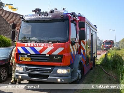 Asbest vrijgekomen bij brand Oude-Tonge