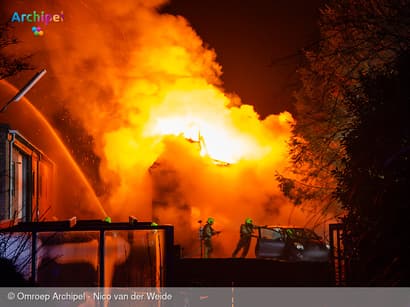 Uitslaande brand in woonhuis Oude-Tonge