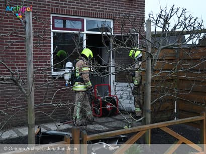 Brandweer snel ter plaatse bij brand in Ouddorp