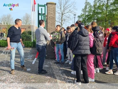Examenstunt bij CSG Prins Maurits