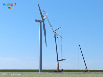 Windmolens Herkingen worden wateropslagtanks