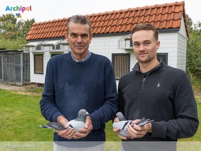 Jim en Mick Hameeteman winnaars eerste Grote Prijs vlucht 2024