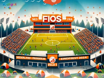 Genieten van EK op Oranje Camping bij FIOS Achthuizen