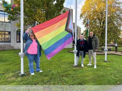 Regenboogvlag wapperde trots in gemeente