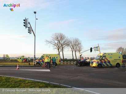 Ongeval op N59, weg in beide richtingen afgesloten