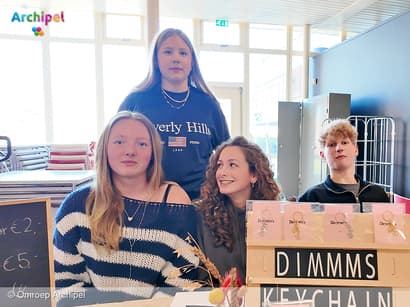 Drukte op markt van derdeklassers: ondernemen in de praktijk