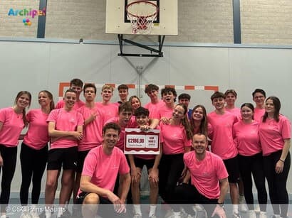 Havo-5 sportklas van CSG Prins Maurits sport hele nacht voor Calando