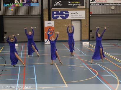 Twirlvereniging Vivace staat weer op het podium