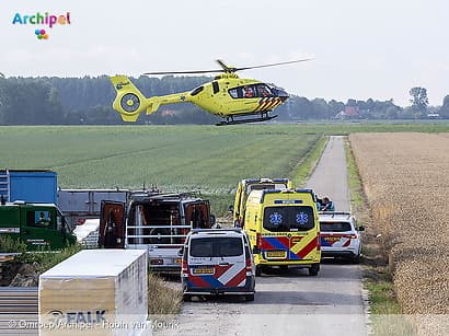 Traumahelikopter ingezet voor ongeval op bouwplaats