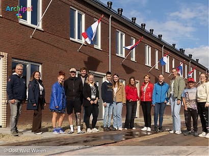 Startende huurders nemen intrek in nieuwe woningen