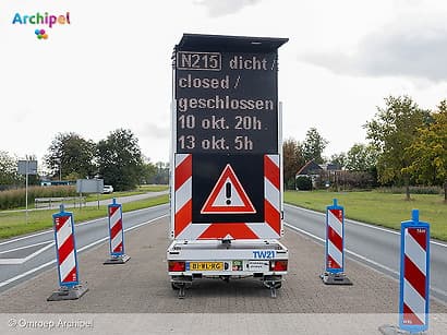 Weekendafsluiting N215 vanwege voorbereidingen fietstunnel