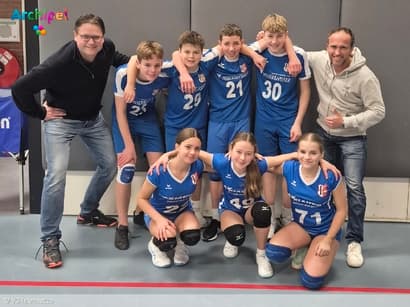 Gemengd C team VC Intermezzo kampioen